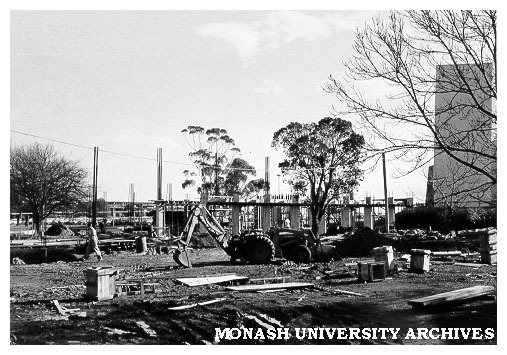 Early construction of Education building