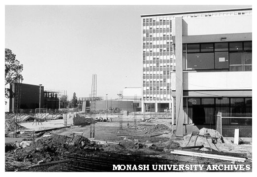 Foundations for Union building east extension