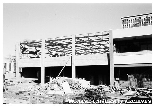 Union building eastern extension under construction