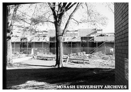 Union building eastern extension under construction