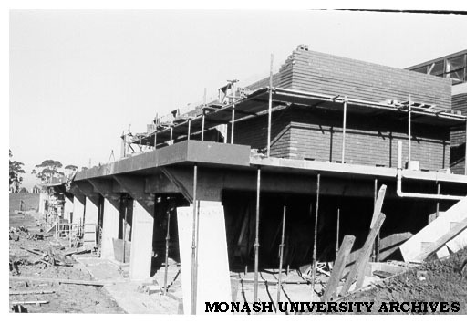 Sports pavilion under construction