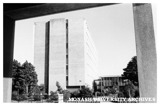 Physiology building from Menzies building walkway