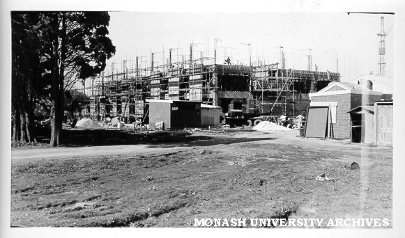 Humanities building [?] under construction