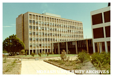 Physiology building with Biomedical library at right