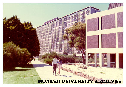 Menzies building with Biomedical library at right