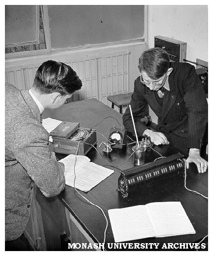 Caulfield Technical School electrical engineering students
