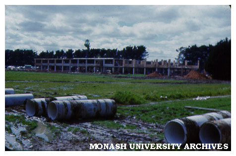 Science buildings under construction