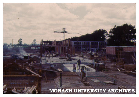 Early construction of Science buildings
