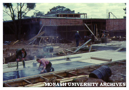 Early construction of Science buildings