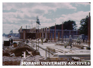 Early construction of Science buildings