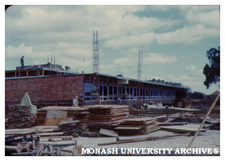 Early construction of Science buildings