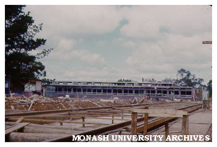 Early construction of Science buildings