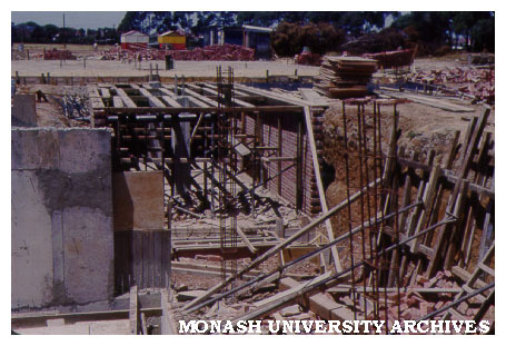 Early construction of Science buildings