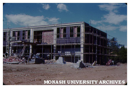Zoology building under construction
