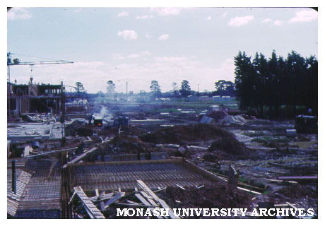 Early construction of Science buildings
