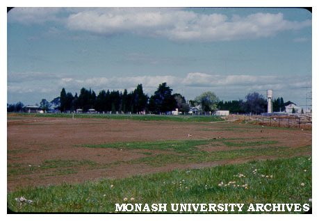 View of site with Talbot colony in background