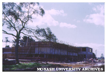 Physics building under construction