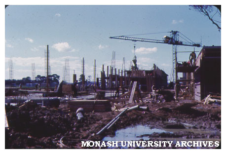 Early construction of Science buildings