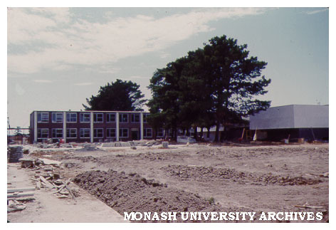 Physics building under construction