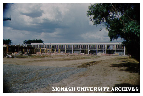 Science buildings under construction