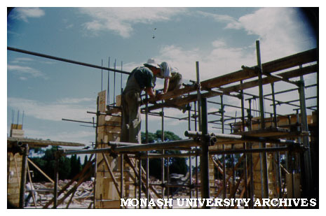 Physics building under construction