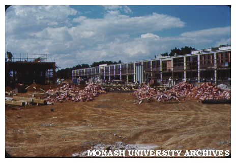 Science buildings under construction