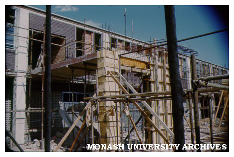 Physics building under construction