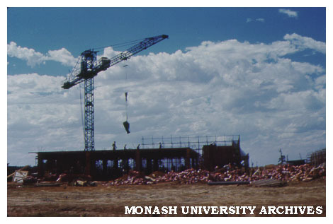 Science buildings under construction
