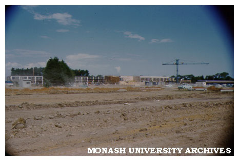 Science buildings under construction