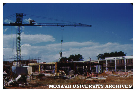 Science buildings under construction