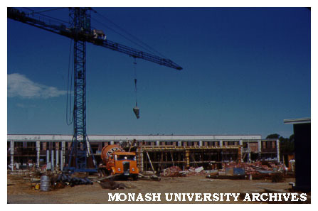 Science buildings under construction