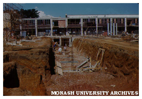 Physics building under construction