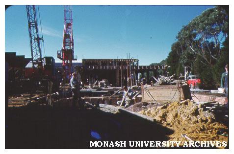 Zoology building under construction