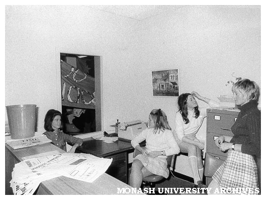 Student protestors occupying Careers and Appointments office