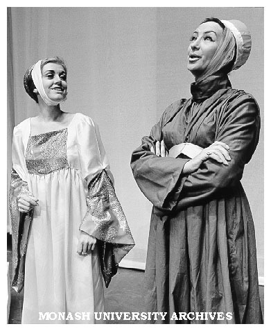 Sally Montgomery (left) and Elizabeth Long in 'Othello', as Desdemona and Emilia