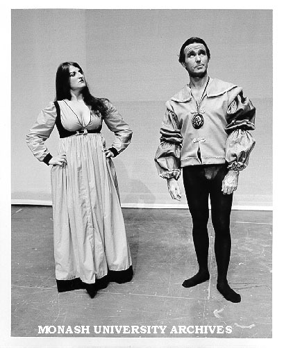 Susie Rosendale and Kit Carlton in 'Othello', as Bianca and Cassio