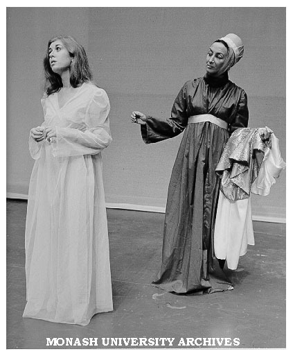 Sally Montgomery (left) and Elizabeth Long in 'Othello', as Desdemona and Emilia
