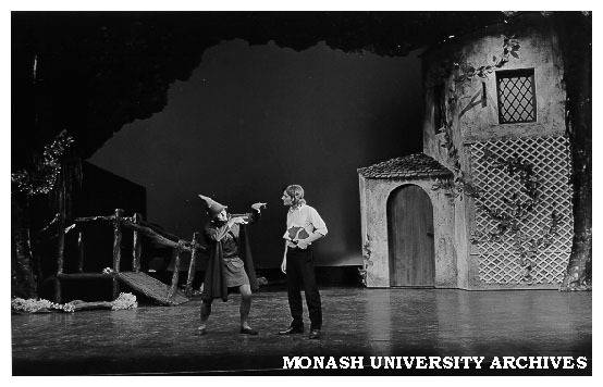 Darrell Hilton (left) as 'Rumpelstiltskin'