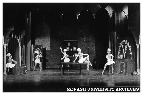 Dancers from 'Rumpelstiltskin'. Robyn Harry, Angela Hill, Lindsay Hussey, Vicki Melbourne and Lorraine Page