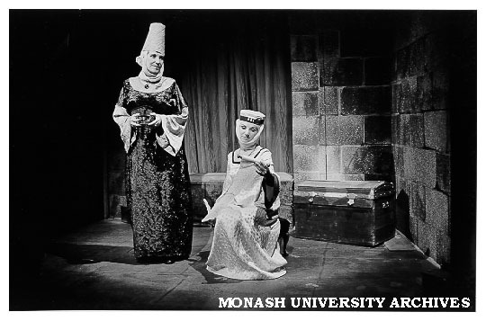 Scene from 'Rumpelstiltskin'. Beverley Gardiner as Gretchen