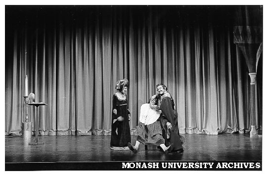 Scene from 'Rumpelstiltskin'. Laurie Lane as King Grump