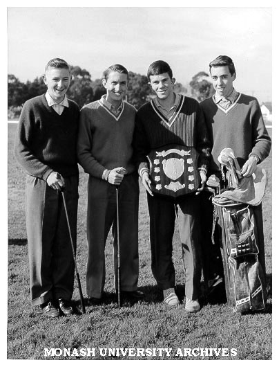 Caulfield Technical College Senior Golf Team, Don Reiter, Jim Uren, Geoff Marshall, Noel Eichorn
