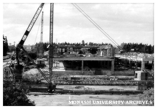 Building construction at Caulfield Institute of Technology