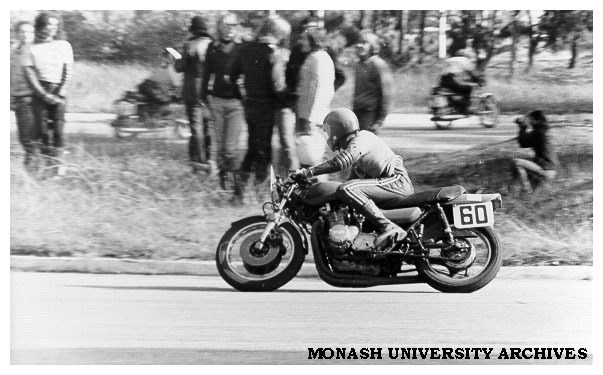 Sporting Motorcycle Club member Ken Wooton