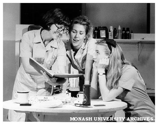 Toni Scanlan (left), Felicity Soper and Sarah Wynter in 'Lipstick Dreams'