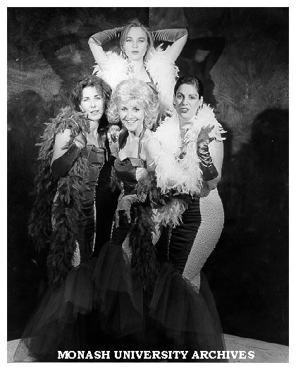 Sarah Wynter (top), Felicity Soper (left), Lorraine Bayly and Toni Scanlon in 'Lipstick Dreams'