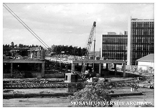 Building construction at Caulfield Institute of Technology