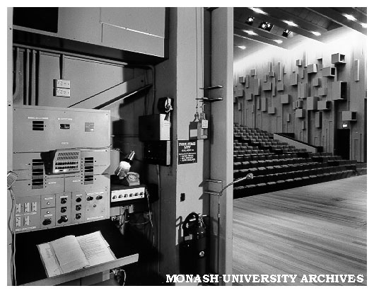 Alexander Theatre interior with control room