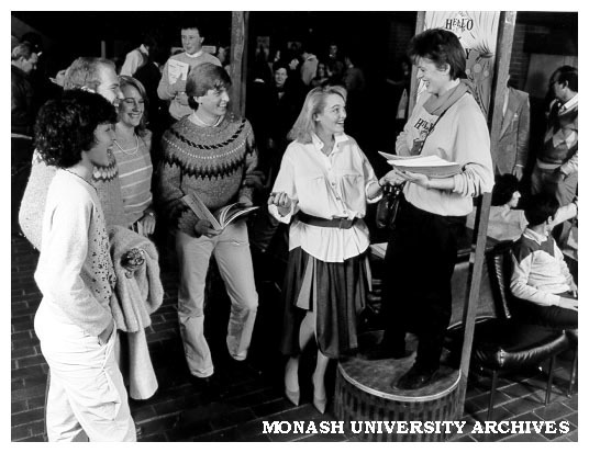 Alexander Theatre foyer before performance of 'Hello Dolly'