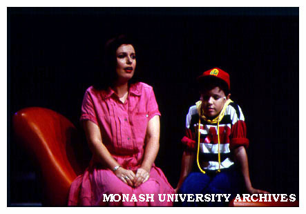 Gina Riley and Michael Hamilton in 'Falsettos' as Trina and Jason